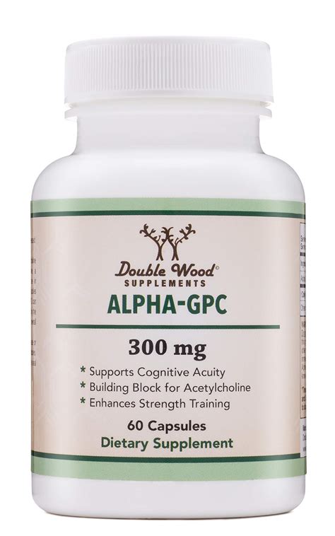 Alpha Gpc Choline Brain Supplement For Acetylcholine 60 Count 600mg