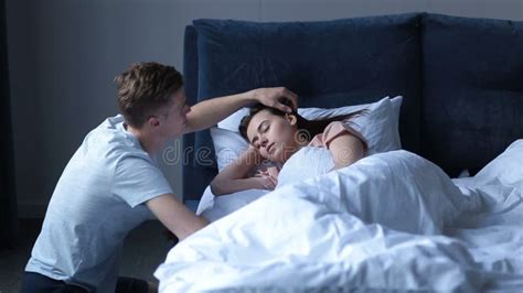 Sensual Couple In Love In Bed During Morning Stock Footage Video Of