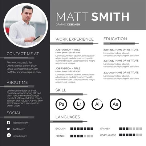 Las plantillas para el cv vitae gratis que todo el mundo usa en su cv, no son las mejores plantillas, son muy simples, tienen escasa calidad visual, además se usan de forma masiva sin añadir ningún. Plantilla editorial de cv en línea | Vector Gratis