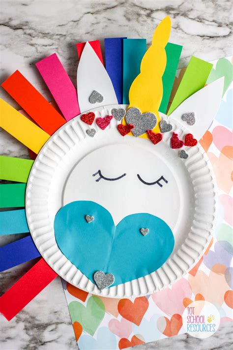 Rainbow Unicorn Paper Plate Craft Paper Plate Crafts For Kids Paper