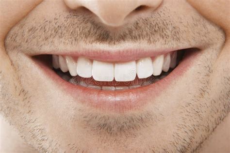 Young Man With Perfect White Teeth Stock Image Image Of Background