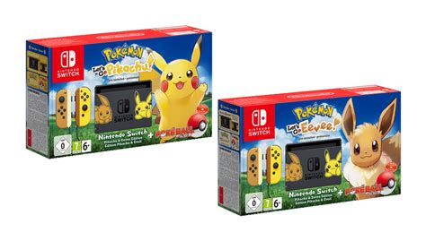 Nintendo Switch Bundles Als Pikachu And Evoli Edition