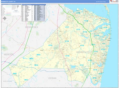 Map Of Monmouth County Nj Maping Resources
