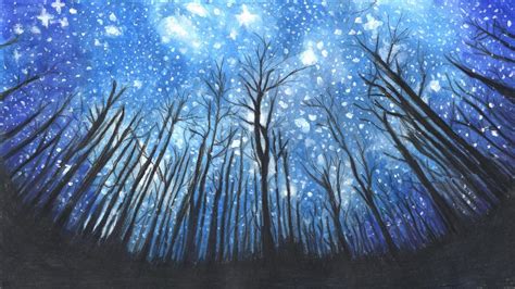 Dark Blue Magical Forest Background By Sheepianna On Deviantart