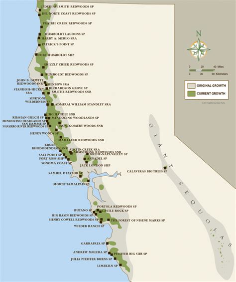 Camping Northern California Coast Map Free Printable Maps