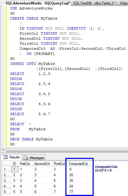 SQL SERVER - Puzzle - Solution - Computed Columns Datatype Explanation ...