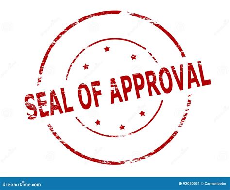 Seal Of Approval Stock Illustration Illustration Of Stamp 92050051