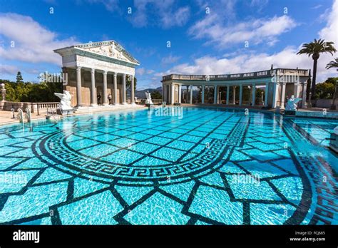 Scenic Neptune Pool In Hearst Castle California USA Stock Photo Alamy