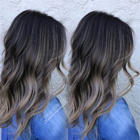 Ash Neutral Dark Brown Balayage Coloraci N De Cabello Cabello Balayage Balayage Cabello Corto