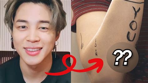 Bts Jimins Secret New Tattoo Why Armys Are So Touched Youtube
