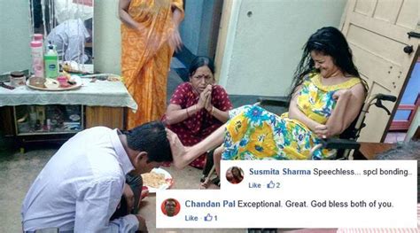 Photos Of A Differently Abled Sister Blessing Her Brother On Bhai Dooj