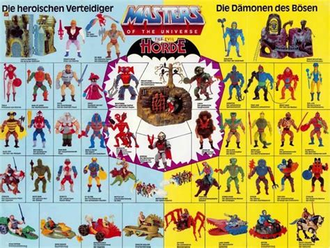 An Advertisement For The Masters Of The Universe Action Figure Set