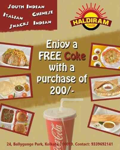 Snack Haldiram Menu Card