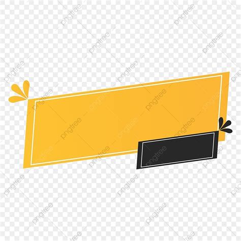 Yellow Box Clipart Transparent Png Hd Creative Yellow Text Box Banner