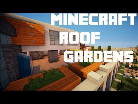 This turns minecraft gardening into something really customizable & unique. Minecraft: Roof Top Gardens - Creative Ideas - YouTube