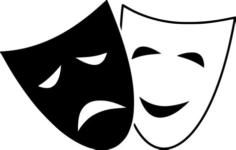 Theatre Clipart Comedy Tragedy Theatre Comedy Tragedy Transparent Free