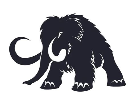 Wooly Mammoth Silhouette Vector Images Royalty Free Wooly Mammoth