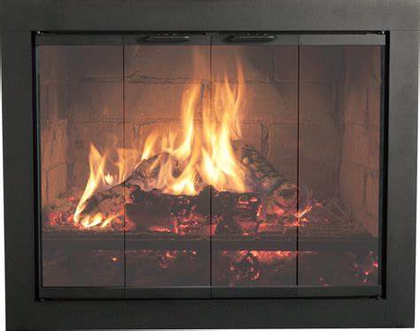 Thermo Rite Heritage 2 Quick Ship Fireplace Glass Door Fireplace Glass Doors Glass Fireplace