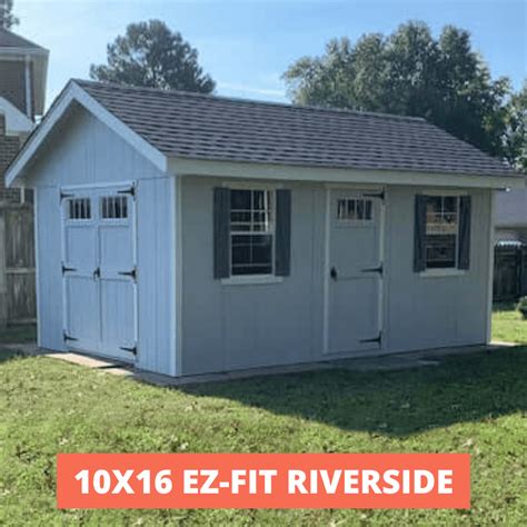 Outdoor Garden Sheds Ez Fit Riverside Shed Kit — Homestead Supplier