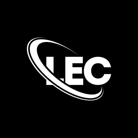 Logotipo De Lec Letra Lec Diseño Del Logotipo De La Letra Lec