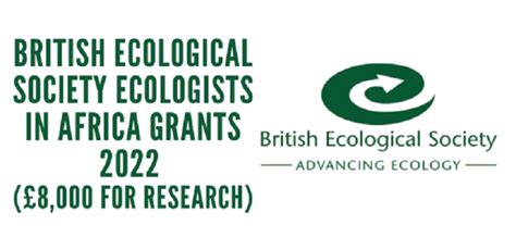 The British Ecological Society 2022 Grants For African Ecologists Up