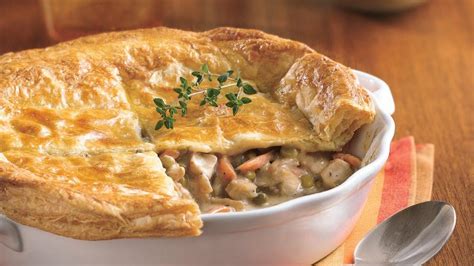 It's a pie crust, which is really only a few ingredients and few easy steps. Chicken Pot Pie with Flaky Crust recipe from Pillsbury.com