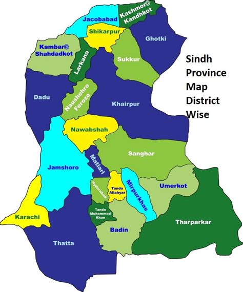 Sindh Province List Of Talukas Districts And Divisions صوبہ سندھ