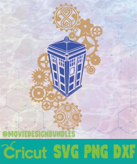 Steampunk Tardis Dr Who Logo Svg Png Dxf Movie Design Bundles