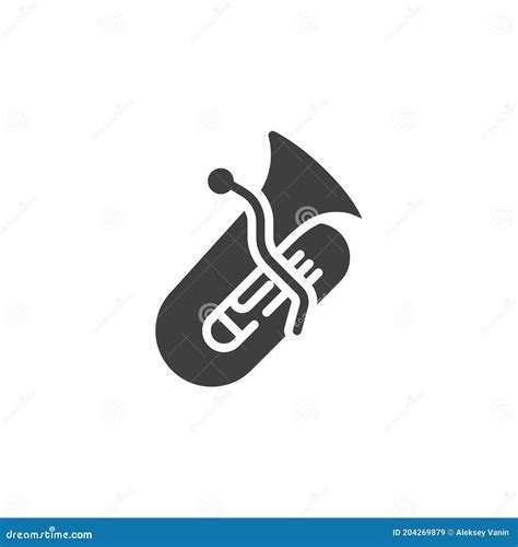 Tuba Musical Instrument Vector Icon Stock Vector Illustration Of