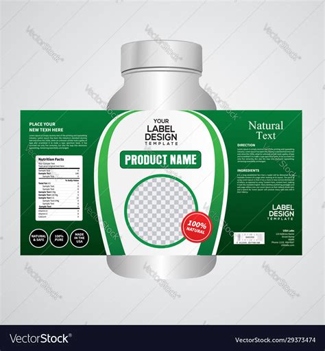 Label And Packaging Template Design Royalty Free Vector
