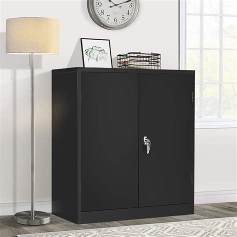 Buy Pataku 42” Metal Storage Cabinet Lockable Steel Storage Cabinet With 2 Doors And Shelves