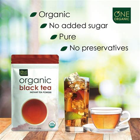 Instant Black Tea Premium Organic 125 Grams 44 Oz Pouch Fun