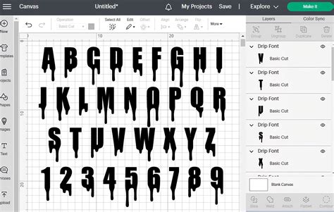 Dripping Font Svg Dripping Alphabet Svg Dripping Letters Numbers Svg