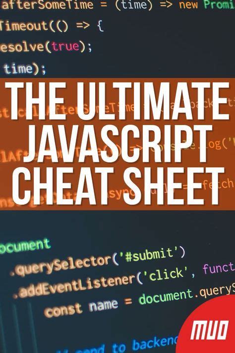 The Ultimate JavaScript Cheat Sheet Javascript Cheat Sheet Learn
