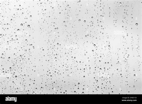 Black And White Texture Raindrops On Glass Weather Rain Precipitation