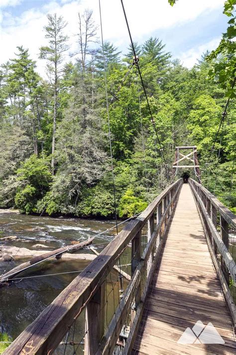 Toccoa River Swinging Bridge Near Blue Ridge Ga Hiking In Georgia