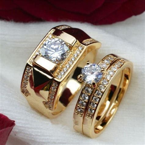 10 exquisite diamond couple rings that will show off your bond