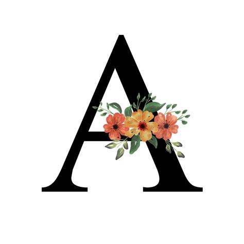 Floral Letters Pngs For Free Download
