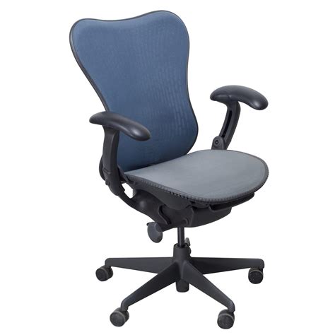 We provide a wide range of branded office chairs online at herman miller furniture (india) pvt ltd. Herman Miller Mirra Used Mesh AirWeave Seat Task Chair, Blue - National Office Interiors and ...
