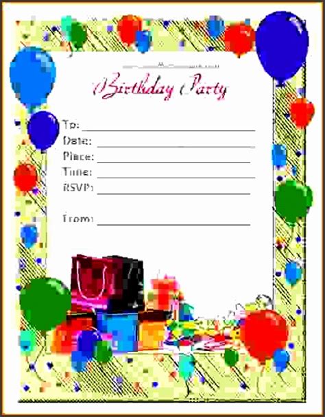 Microsoft Word Birthday Card Template Addictionary 6 Ms Word Birthday