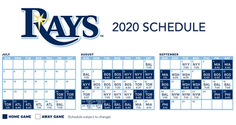 Tampa Bay Rays Unveil 60 Game Schedule Sports