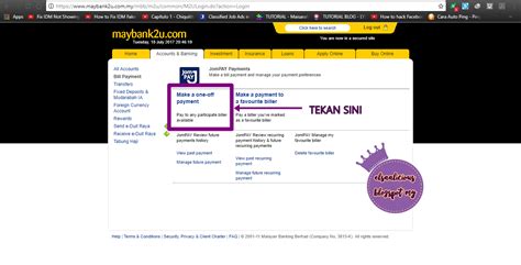 Di bawah ini terdapat dua step iaitu step paling lengkap. Cara Buat Pembayaran Bil Internet P1 Menggunakan Maybank2u