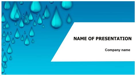 Clear Rain Powerpoint Template For Impressive Presentation Free Download
