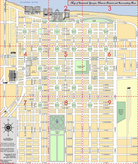 Printable Map Of Savannah Ga Historic District Free Printable Maps