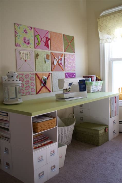 The space was then filled with small stackable storage containers. | craft-room-2Interior Design Ideas.