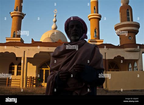 Muslim Man In Front Of A Mosque Ethiopia Stock Photo Alamy