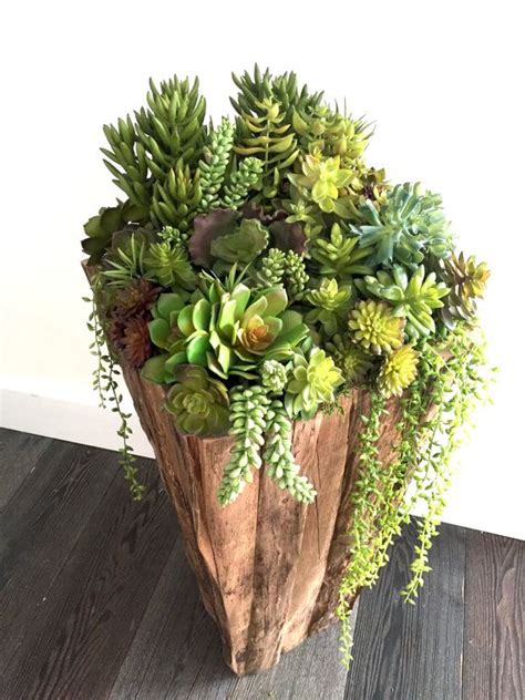 Succulent container planting succulent kokedama pumpkin succulent succulent arrangement in blue glazed terracotta pot. Succulent Arrangement Artificial Succulent by ...