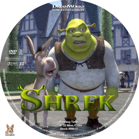 Арья 2 (2009) car cover has a painting of shrek. Shrek (2001) R1 Custom Labels | Dvd Covers and Labels