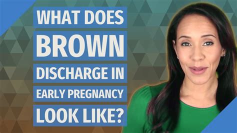 What Does Brown Discharge In Early Pregnancy Look Like Youtube