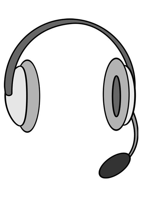 Then click with your mouse or tip with your finger on the area. Coloring page headphones with microphone - img 27133.